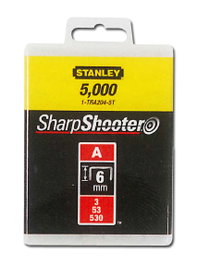 STANLEY Grapas Tipo A 1-TRA202T 4 mm (1000 unidades)​