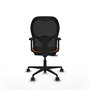 PIQUERAS Y CRESPO Silla de oficina Jorquera Naranja y Negro