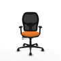 PIQUERAS Y CRESPO Silla de oficina Jorquera Naranja y Negro