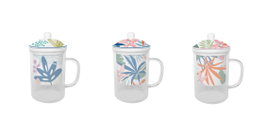 DKD Home Decor Taza de Infusiones Moderna Surtida de 300ml Pack 6 Unidades
