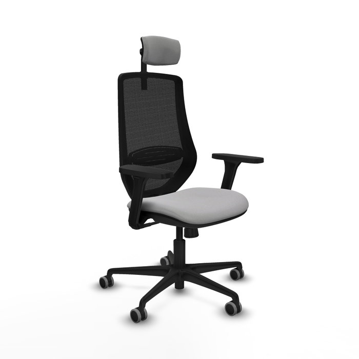 PIQUERAS Y CRESPO Silla de oficina Mardos con Mecanismo Sincro Gris claro y Negro PIQUERAS Y CRESPO Silla de oficina Mardos con Mecanismo Sincro Gris claro y Negro