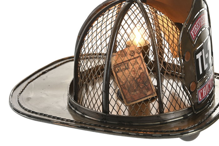 DKD Home Decor Lámpara de Sobremesa Metal Bombero Surtido de 2 Unidades