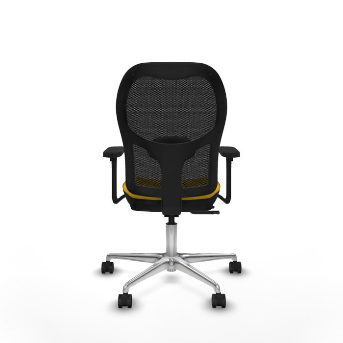 PIQUERAS Y CRESPO Silla de oficina Jorquera con mecanismo Sincro/Traslack, Amarillo y Negro PIQUERAS Y CRESPO Silla de oficina Jorquera con mecanismo Sincro/Traslack, Amarillo y Negro