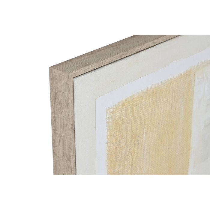 DKD Home Decor Cuadro Abstracto de Yute y PS, Pack de 2 unidades, 82x82 cm