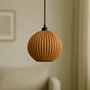 Lámpara Colgante Idali Beige/Florón Negro/Cable Negro