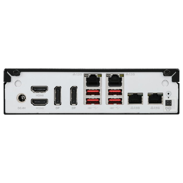 Shuttle Computer Barebone Slim PC DN11H5, Intel Core Ultra 5 125H, 14 núcleos hasta 4.5 GHz, DDR5, Mini PC Negro de 1.35L, PCIe NVMe, HDMI 2.1, DisplayPort 1.4, Windows 11/Linux