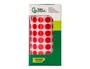 Liderpapel Gomets autoadhesivos círculos 10,5 mm rojo rollo de 6000 unidades