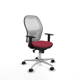 PIQUERAS Y CRESPO Silla de oficina Jorquera Granate y Blanco