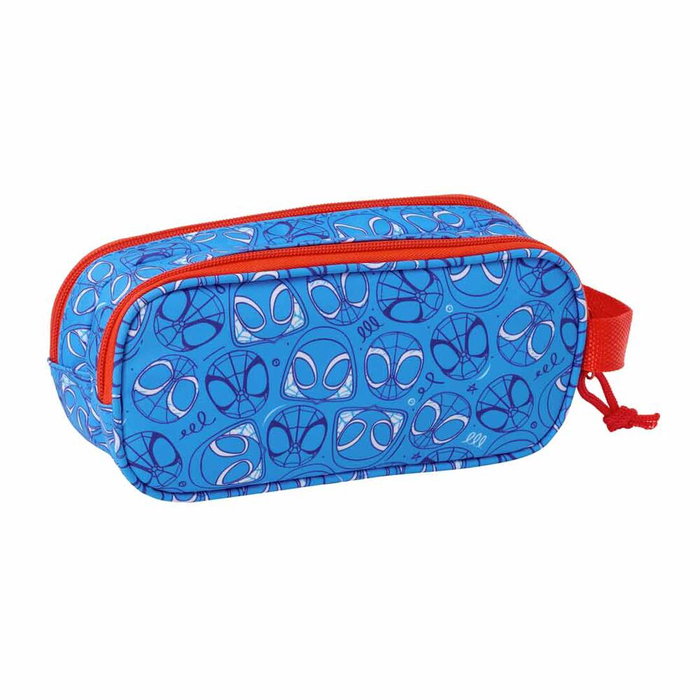 SAFTA Portatodo 3D Spidey Marvel Doble Compartimento Asa Mano 21x6x8cm