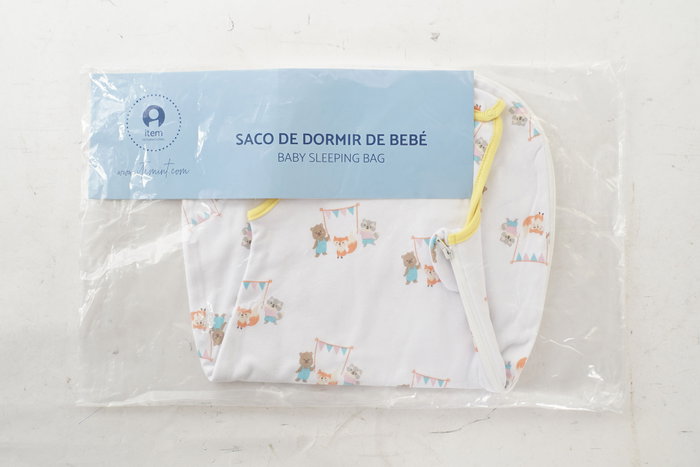 DKD Home Decor Saco Dormir Bebé Amarillo Verde 24 x 24 x 6 cm (4 Unidades)