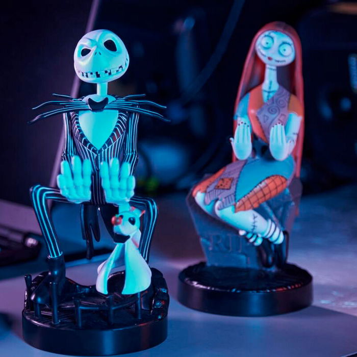 Exquisite Gaming Soporte Cable Guy Jack Skellington Pesadilla Antes de Navidad Disney 21cm para Mandos y Smartphones
