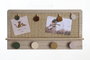 DKD Home Decor Perchero Kids Leon Pompon Multicolor Natural Fibra Mdf 6 x 24 x 45 cm (2 Unidades)