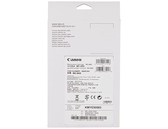 Canon Cartucho de Mantenimiento MC-G02 Original