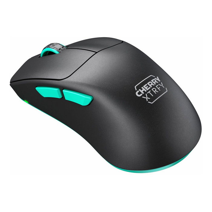 Cherry XTRFY M64 Wireless Ratón Inalámbrico Negro y Turquesa 26000 DPI