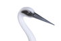 DKD Home Decor Figura de Garza Metálica Blanca, 97 cm