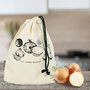 Cook Concept Bolsa Conserva Reutilizable de Tela con Cuerda para Verduras 21x1,5x26,5 cm