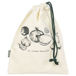 Cook Concept Bolsa Conserva Reutilizable de Tela con Cuerda para Verduras 21x1,5x26,5 cm