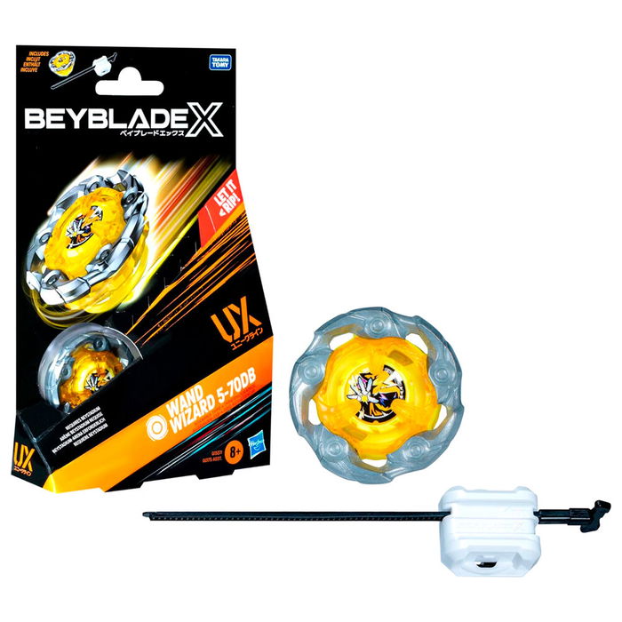 Hasbro Beyblade X Juego Kit Inicial Sword Dran 3-60F +8 años Lanzador Beyblade X Sistema de Aceleración X Batallas Épicas