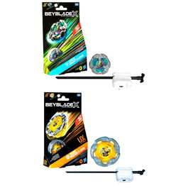 Hasbro Beyblade X Juego Kit Inicial Sword Dran 3-60F +8 años Lanzador Beyblade X Sistema de Aceleración X Batallas Épicas
