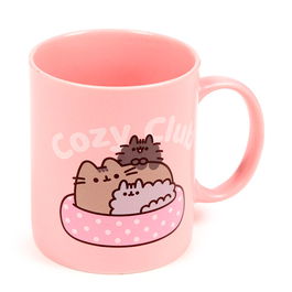 PUCKATOR Taza Pusheen El Gato Cozy Club 330ml, Porcelana, Apta Microondas y Lavavajillas