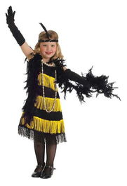 Creaciones Llopis Disfraz Infantil Charlestón Oro Talla S (3-6 Años)