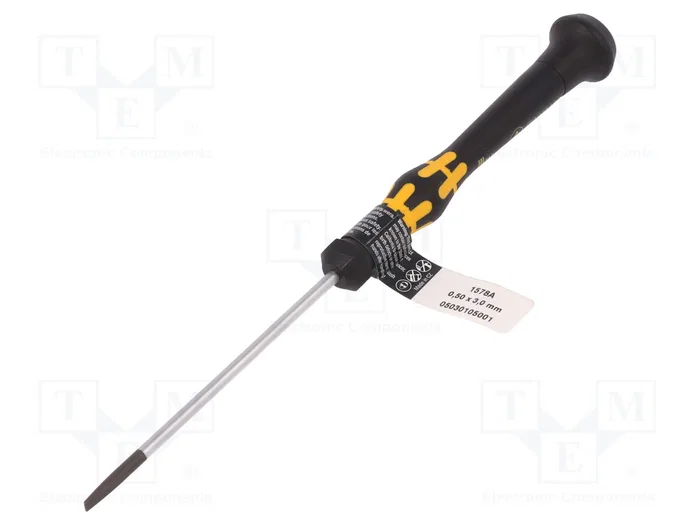 WERA Destornillador de precisión plano 3x0,5mm Kraftform Micro WERA Destornillador de precisión plano 3x0,5mm Kraftform Micro