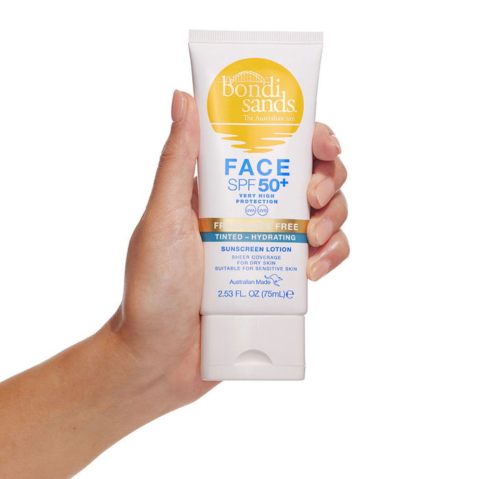 Bondi Sands Loción Facial Hidratante con Color SPF50+ 75 ml
