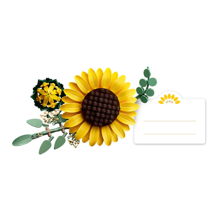 LEGO 11502 Botanicals Set de Construcción para Adultos - Ramo de Girasoles, Flores Artificiales de Decoración con Eucalipto