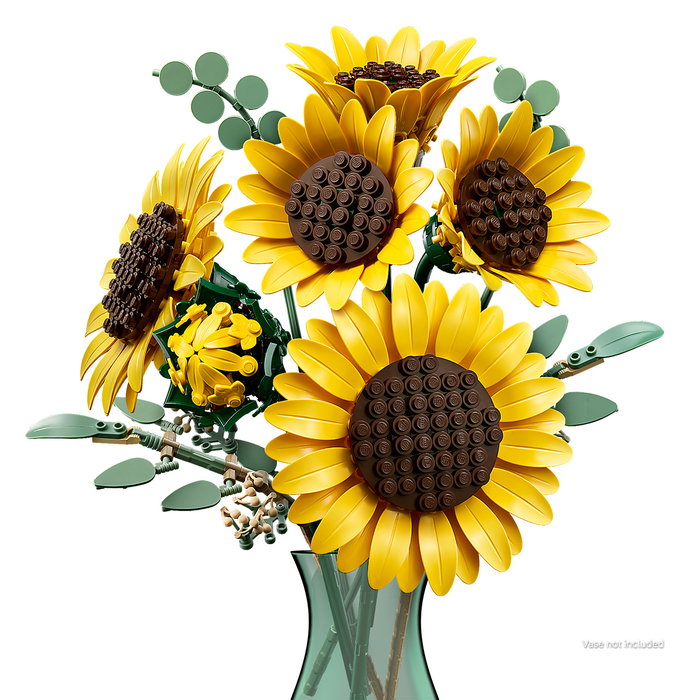 LEGO 11502 Botanicals Set de Construcción para Adultos - Ramo de Girasoles, Flores Artificiales de Decoración con Eucalipto
