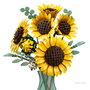 LEGO 11502 Botanicals Set de Construcción para Adultos - Ramo de Girasoles, Flores Artificiales de Decoración con Eucalipto