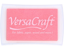 Tsukineko Tinta VERSACRAFT para textil color chicle 95x65mm Almohadilla