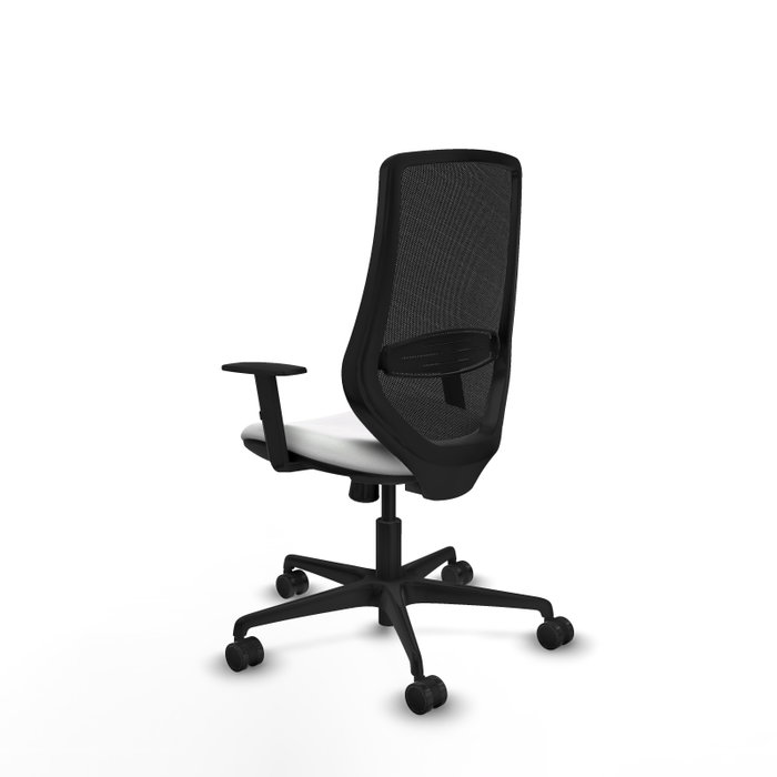 PIQUERAS Y CRESPO Silla de oficina Mardos, Mecanismo Sincro, Tela Blanca y Malla Negra PIQUERAS Y CRESPO Silla de oficina Mardos, Mecanismo Sincro, Tela Blanca y Malla Negra