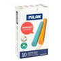 Milan Tizas Anti-Polvo Redondas Colores Surtidos