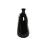 DKD Home Decor Jarrón de Cristal Reciclado Orgánico Negro 10L