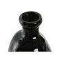 DKD Home Decor Jarrón de Cristal Reciclado Orgánico Negro 10L