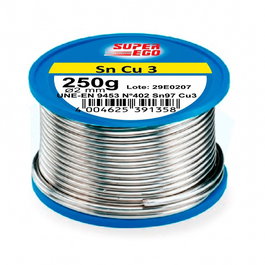 Super Ego Carrete SnCu3 Estaño-Cobre 3% Ø2 mm, 250 g