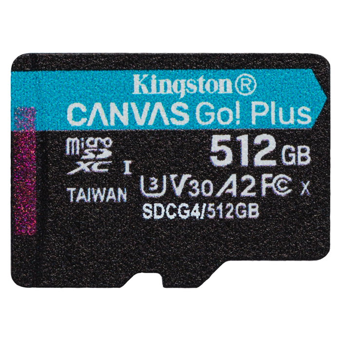 Kingston Canvas Go! Plus 512 GB microSDXC con Adaptador