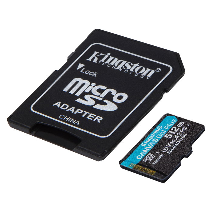 Kingston Canvas Go! Plus 512 GB microSDXC con Adaptador