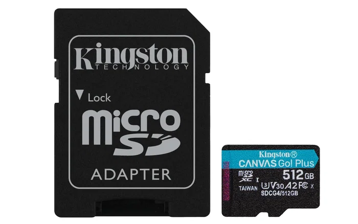 Kingston Canvas Go! Plus 512 GB microSDXC con Adaptador