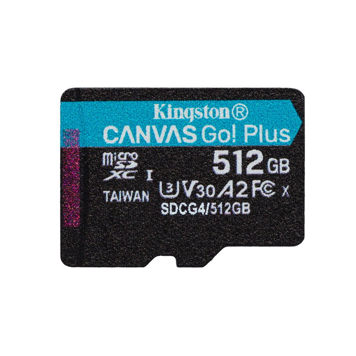 Kingston Canvas Go! Plus 512 GB microSDXC con Adaptador