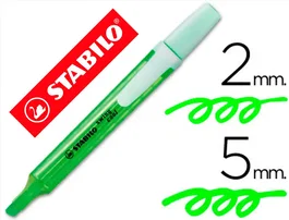 Stabilo Marcador Fluorescente Swing Cool Verde Caja 10 Ud