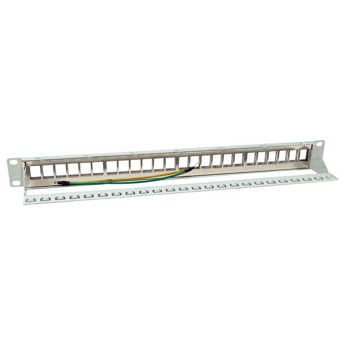 EQUIP Patch Panel 24 Puertos Cat6A FTP 19" 1U Rack Keystone Montaje en Rack Gris Metal RoHS Ref 769326 EQUIP Patch Panel 24 Puertos Cat6A FTP 19" 1U Rack Keystone Montaje en Rack Gris Metal RoHS Ref 769326
