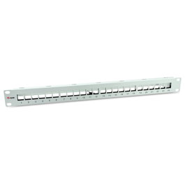 EQUIP Patchpanel 24x Cat6A 19'' FTP 1HE Keystone Montage ws