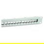 EQUIP Patch Panel 24 Puertos Cat6A FTP 19" 1U Rack Keystone Montaje en Rack Gris Metal RoHS Ref 769326