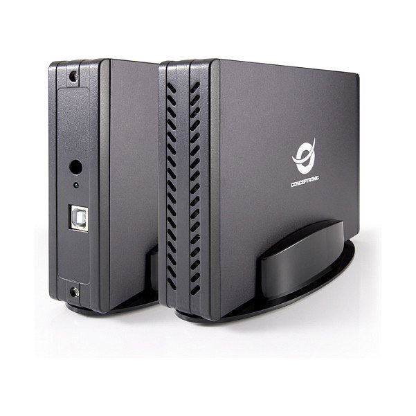 Conceptronic CHD3SU Caja de disco duro 3,5 pulg. SATA USB-A 2.0 Negro