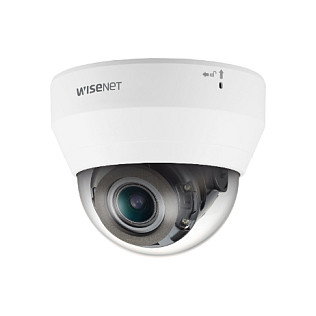 Hanwha - Wisenet Cámara de Seguridad IP QND-6082R, 2MP Full HD, WDR, Visión Nocturna, Interior, Alámbrica, Blanca