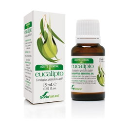 Soria Natural Aceite Esencial de Eucalipto 15 ml para Uso Interno y Externo