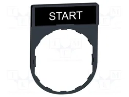 SCHNEIDER ELECTRIC Etiqueta de descripción Harmony XB4 START Negro