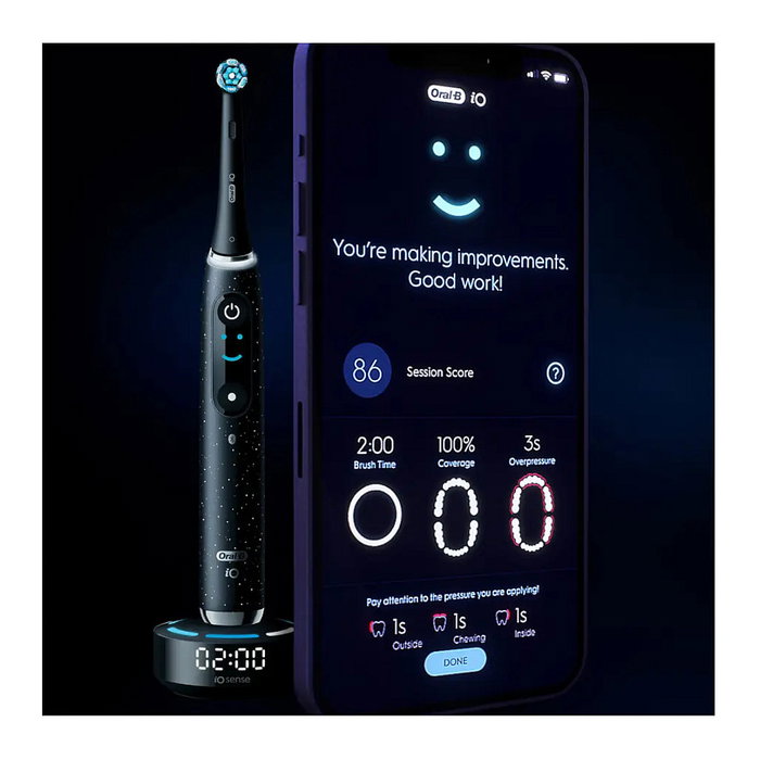 Oral-B iO Series 10 Cepillo Dental Eléctrico Oscilante Recargable con Bluetooth 7 Modos Negro
