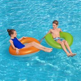 Bestway Flotador Hinchable Liso Neon Color Surtido D91 cm +10 Años Playa y Piscina 36025